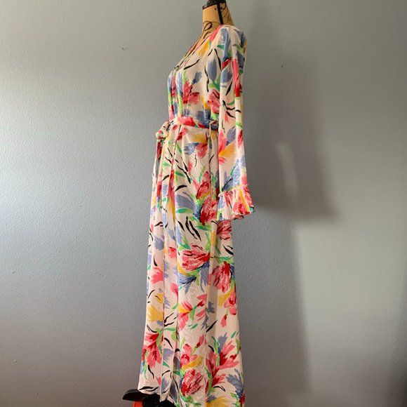 Vintage Mary Mcfadden Dressing Gown Robe - Picture 7 of 14